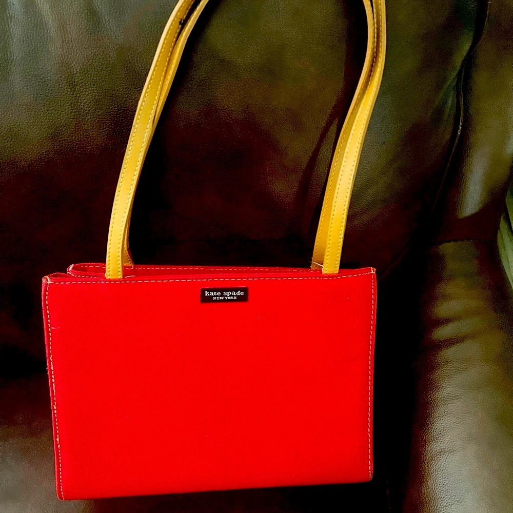 Red shoulder bag - not a real Kate Spade